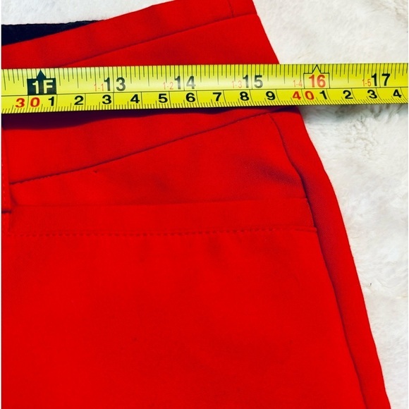 Express Pants Sz 2R The Columnist Red Straight Legs Pockets Like-New Classy - Picture 13 of 16